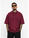 500 S/S Pique Solid Color Polo: Burgundy